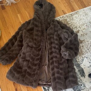 Jones New York Chocolate Teddy Jacket